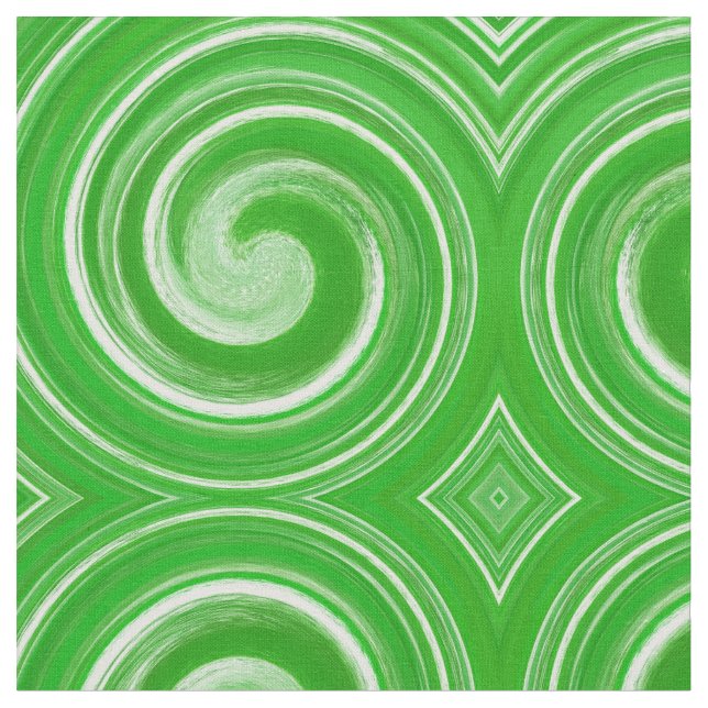 Abstract Spiral Swirl Pattern #75 Fabric (Close Up)