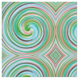 Abstract Spiral Swirl Pattern Fabric