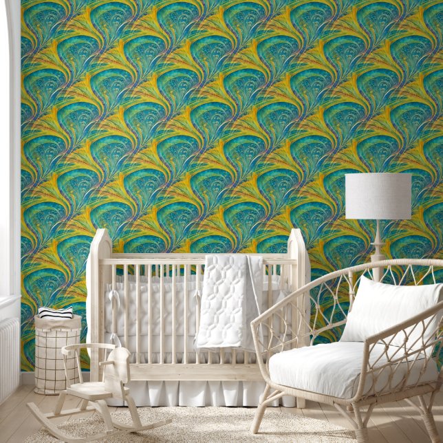 Abstract Spirals of Energy - seamless pattern 2 Wallpaper (Kids)