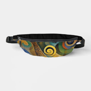 Abstract Spirals of Energy - seamless pattern 3 Bum Bags