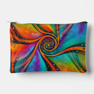 Abstract Spirals of Energy - seamless pattern 9 Accessory Pouch
