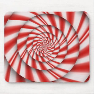 Abstract - Spirals - The power of mint Mouse Mat