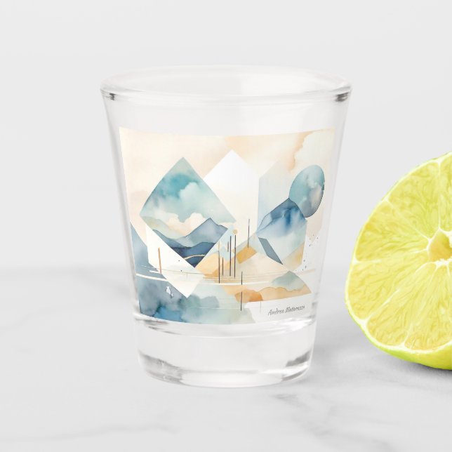 Abstract Spirit Shot Glass (Front)