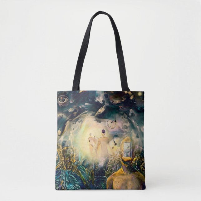 Abstract spiritual dreams tote bag (Front)