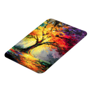 Abstract Spiritual Nature Tree of Life Magnet