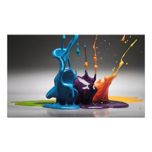 Abstract splash of paint photo print