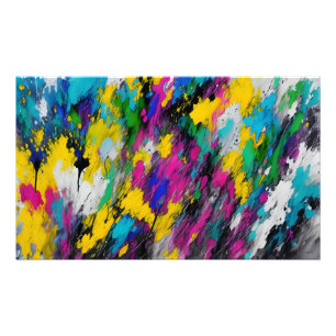 Abstract splash of paint photo print