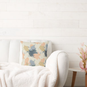Abstract Splash Throw Pillow