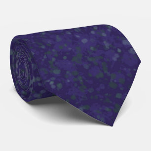 Abstract Splatter Art With Shades Of Blue Tie