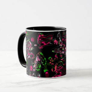 Abstract splatter brush modern stylishly fashionab mug