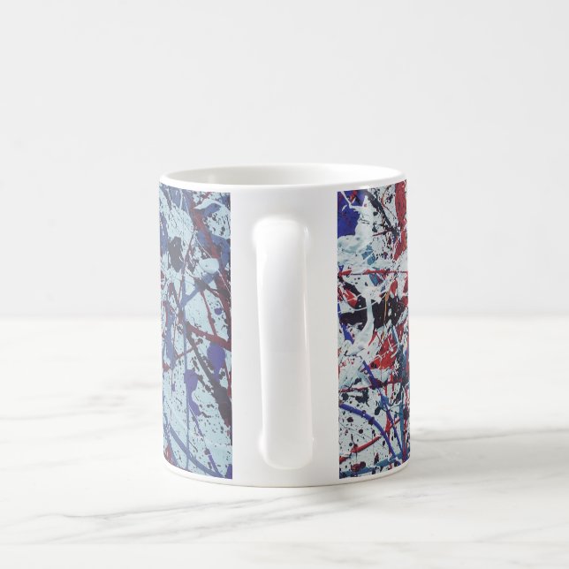 Abstract Splatter Painted Mug (Handle)