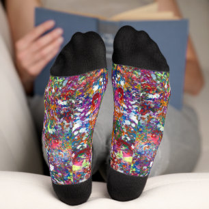 Abstract Splatter Socks