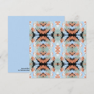 Abstract Split Ends Pattern And Soft Pastels Card
