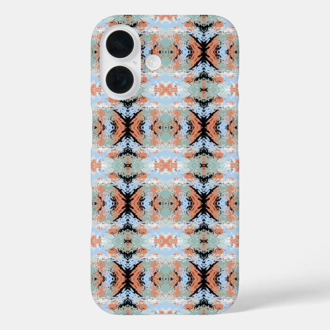 Abstract Split Ends Pattern And Soft Pastels Case-Mate iPhone Case (Back)