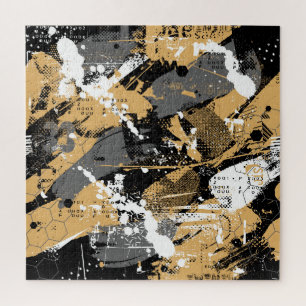 Abstract sport, graffiti style jigsaw puzzle