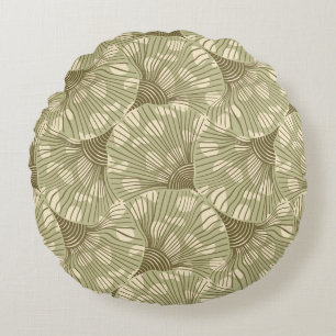 Abstract spotty plants seamless pattern. pattern,l round cushion
