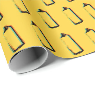 Abstract Spray Paint Can Pattern Wrapping Paper