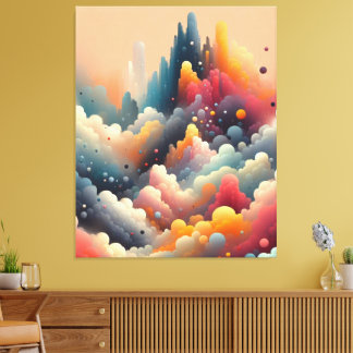 Abstract Spray Paint  Canvas Print