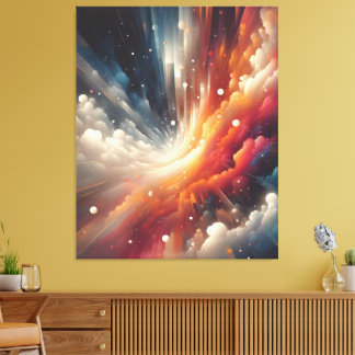 Abstract Spray Paint Canvas Print