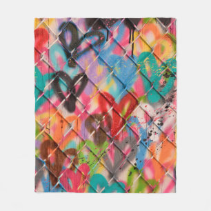 Abstract Spray Paint Texture Backgroundart,street, Fleece Blanket