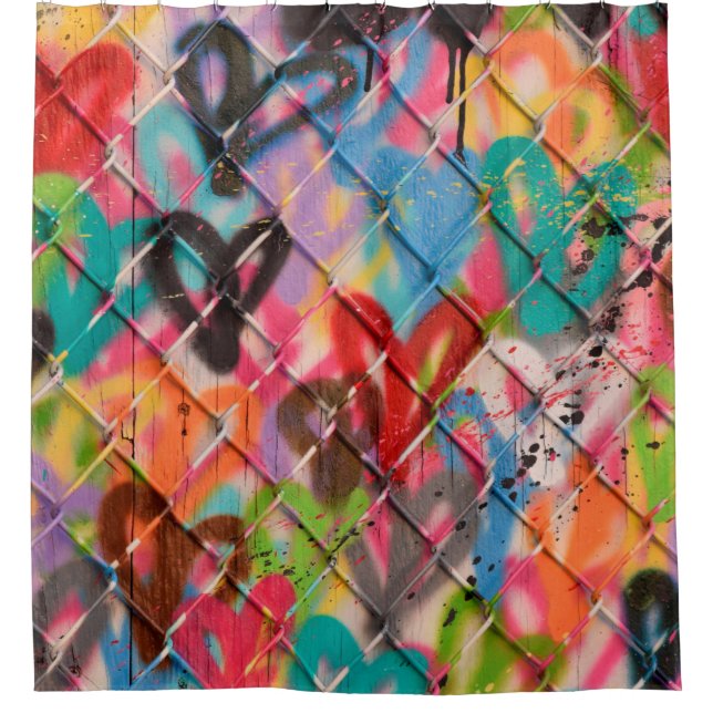 Abstract Spray Paint Texture Backgroundart,street, Shower Curtain (Front)