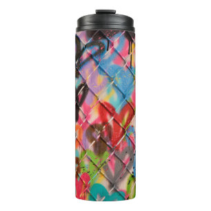 Abstract Spray Paint Texture Backgroundart,street, Thermal Tumbler