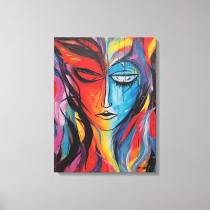 Abstract Spray Painting  Canvas Print