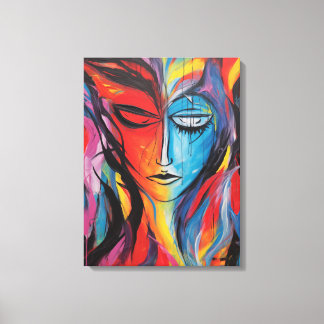 Abstract Spray Painting  Canvas Print