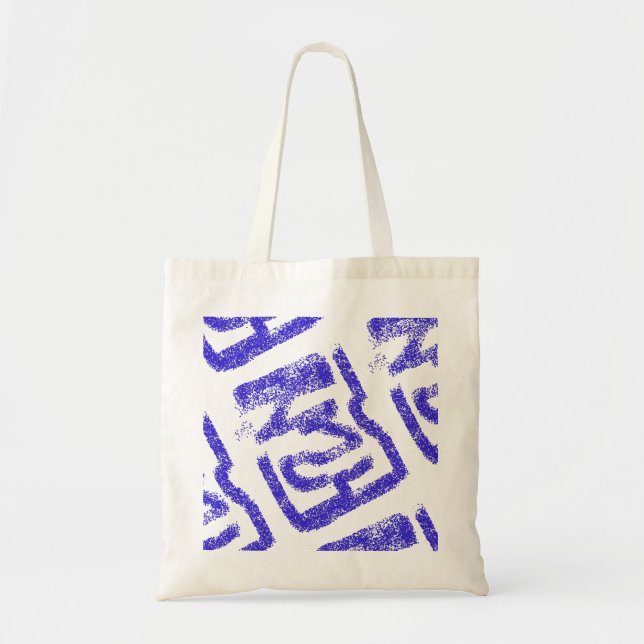 abstract sprayed blue  Thunder_Cove Tote Bag (Front)