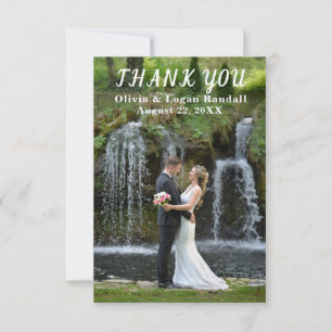Abstract Spring Colours Happy Couple Thank You Card