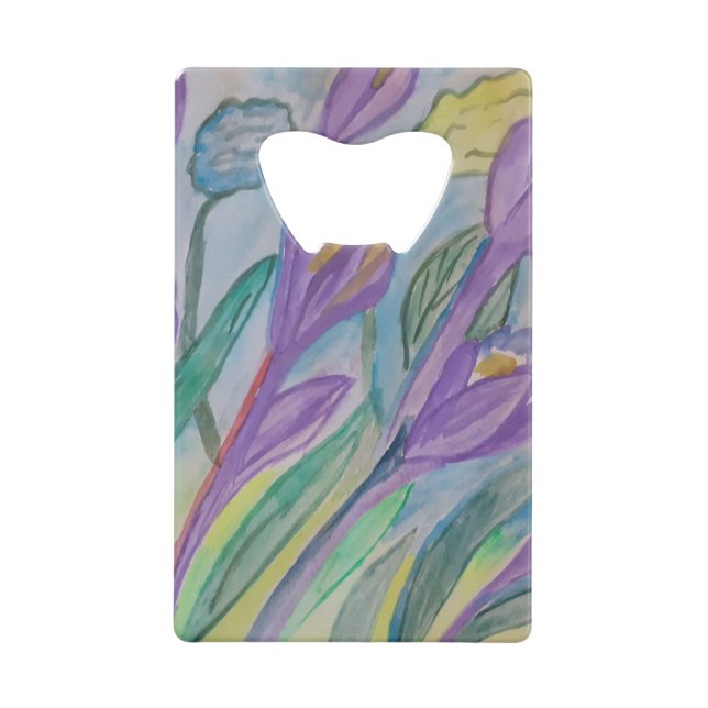 Abstract Spring Crocus Bottle Opener (Front)