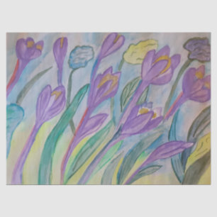 Abstract Spring Crocus Tissue Paper