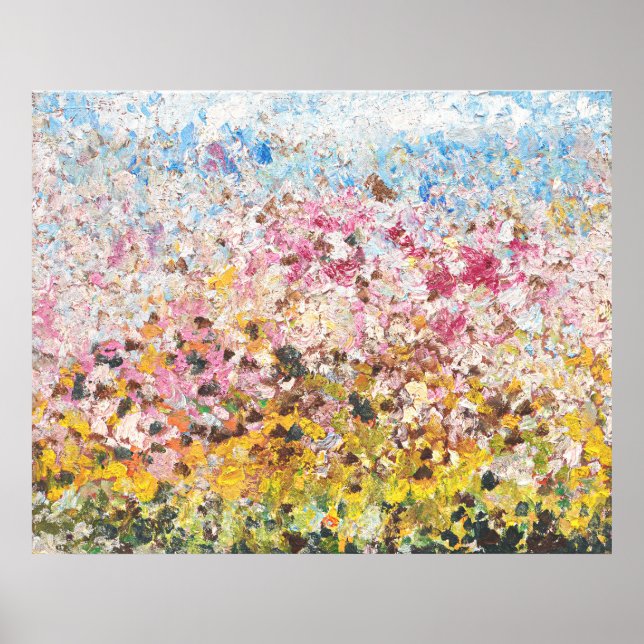 abstract spring oil on canvas poster (Front)