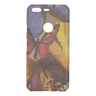 abstract spring purple orange burgundy butterfly uncommon google pixel case
