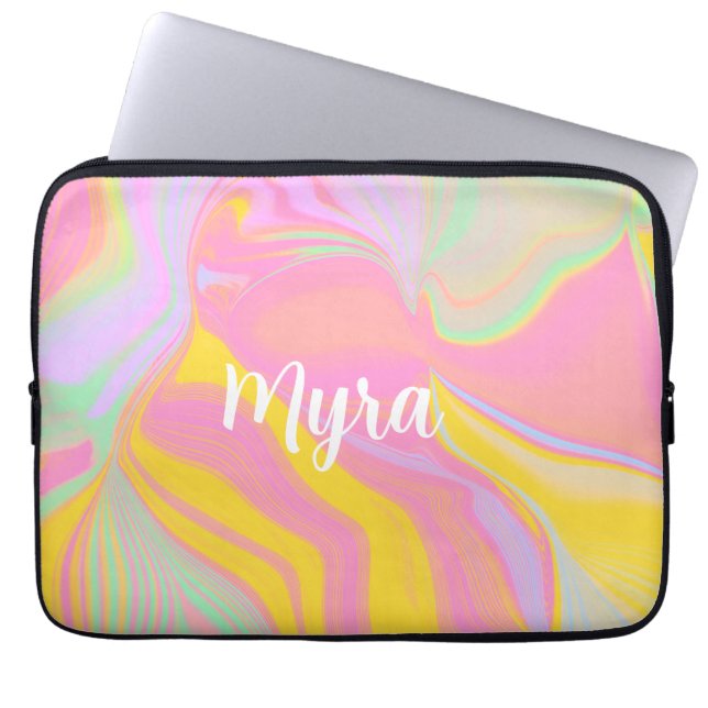 Abstract Spring Sunrise Laptop Sleeve (Front)