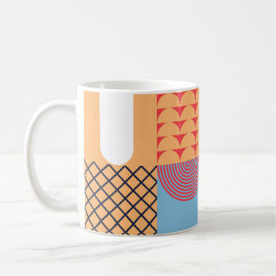 Abstract square artwork: geometric design. coffee mug