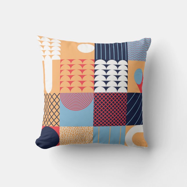Abstract square artwork: geometric design. cushion (Front)