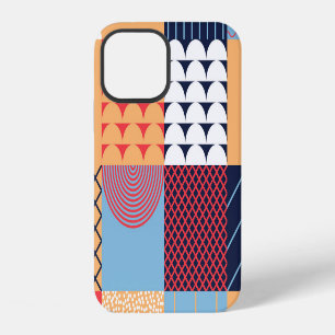 Abstract square artwork: geometric design. iPhone 12 case