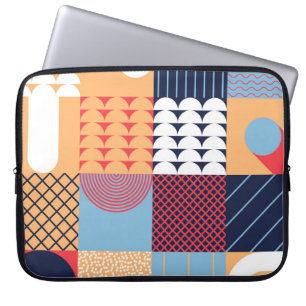 Abstract square artwork: geometric design. laptop sleeve