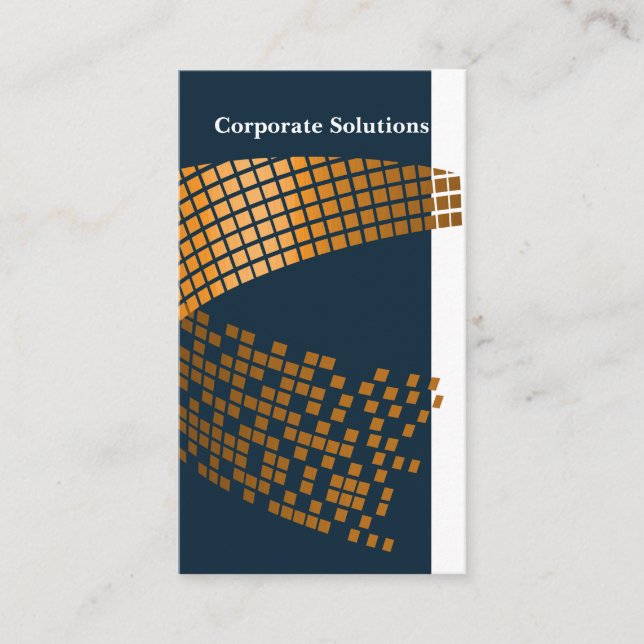 Abstract Square Pattern | Corporate Business Card (Front)