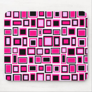 Abstract square pattern mouse mat