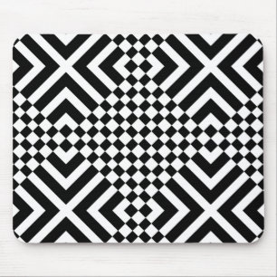 Abstract square pseudo chess table mouse mat