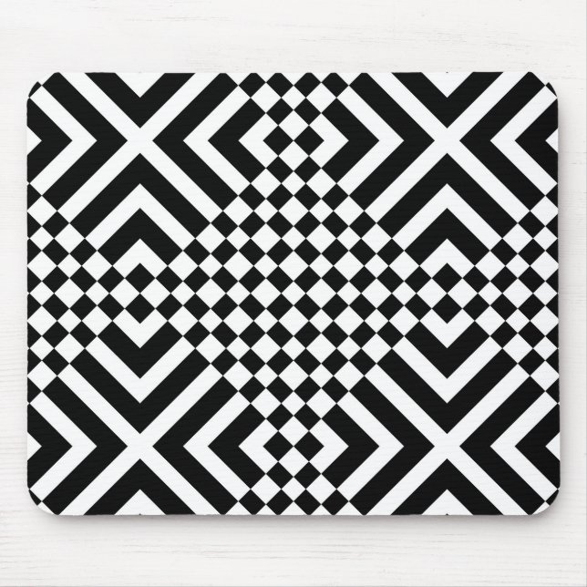 Abstract square pseudo chess table mouse mat (Front)