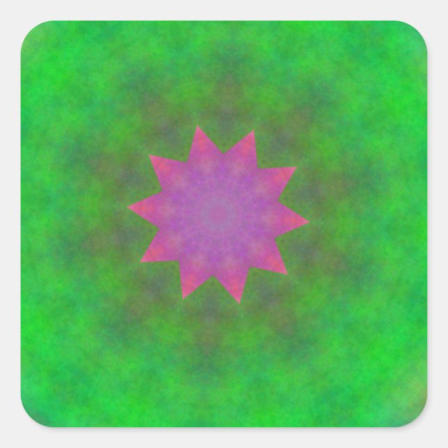 Abstract Square Sticker (Front)