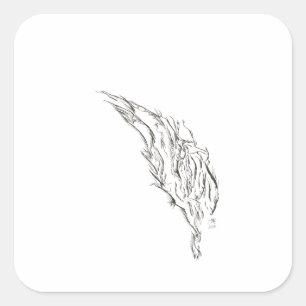 abstract square sticker