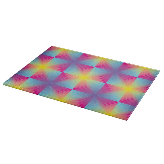Abstract square vector mosaic cutting board (Corner)