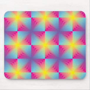 Abstract square vector mosaic mouse mat