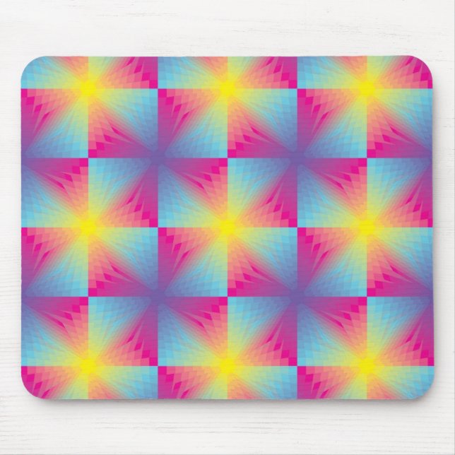 Abstract square vector mosaic mouse mat (Front)