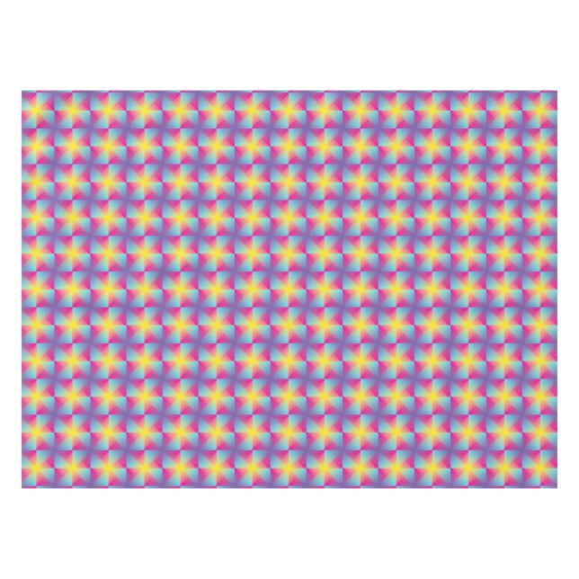 Abstract square vector mosaic tablecloth (Front (Horizontal))