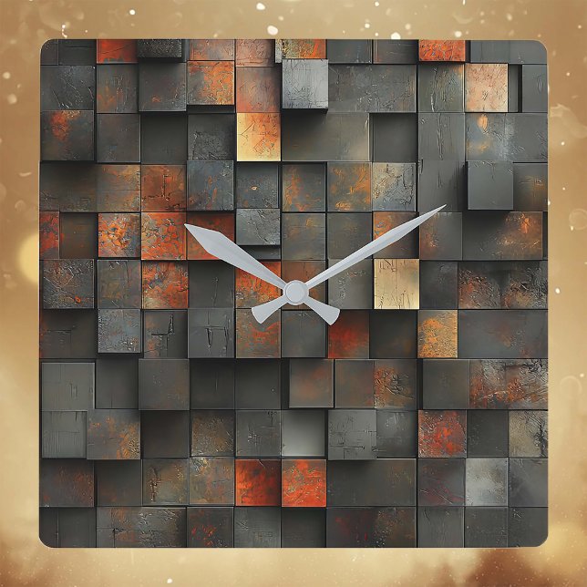 Abstract  square wall clock (Creator Uploaded)